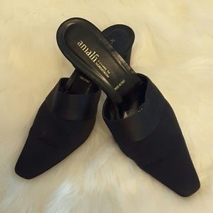 Amali slip on shoes with small kitten heelssize